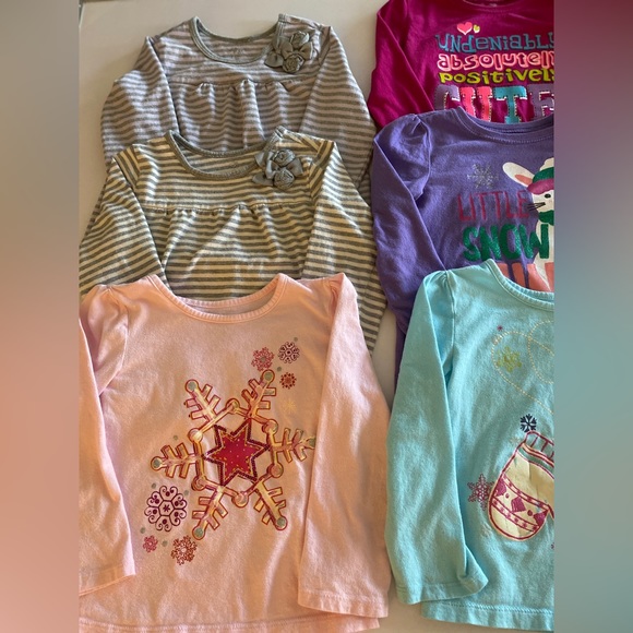 Children’s Place Long Sleeve Tshirts Bundle Girl’s 4T TCP - Picture 4 of 5
